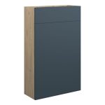 Platinum 500mm Slim WC Unit - Matt Arley Blue (Oak Cab)