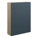 Platinum 600mm Slim WC Unit - Matt Arley Blue (Oak Cab)