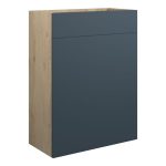 Platinum 600mm Standard WC Unit - Matt Arley Blue (Oak Cab)