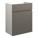 Diamond 500mm Standard Basin Unit - Matt Stone (Grey Cab)