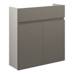 Diamond 600mm Slim Basin Unit - Matt Stone (Grey Cab)