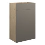 Diamond 500mm Standard WC Unit - Matt Stone (Oak Cab)