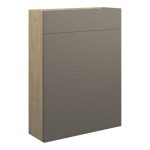 Diamond 600mm Slim WC Unit - Matt Stone (Oak Cab)
