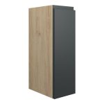 Diamond 200mm Standard Toilet Roll Unit - Matt Graphite Grey (Oak Cab)