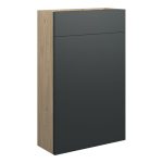Diamond 500mm Slim WC Unit - Matt Graphite Grey (Oak Cab)