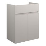 Diamond 500mm Standard Basin Unit - Matt Dove Grey (Grey Cab)