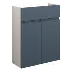 Diamond 500mm Slim Basin Unit - Matt Arley Blue (Grey Cab)