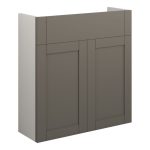 Crystal 600mm Slim Basin Unit - Matt Stone (Grey Cab)