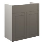 Crystal 600mm Standard Basin Unit - Matt Stone (Grey Cab)