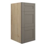 Crystal 300mm Standard 3 Drawer Unit - Matt Stone (Oak Cab)