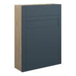 Crystal 600mm Slim WC Unit - Matt Arley Blue (Oak Cab)