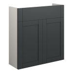 Crystal 600mm Slim Basin Unit - Matt Graphite Grey (Grey Cab)
