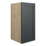 Crystal 300mm Standard Base Unit - Matt Graphite Grey (Oak Cab)
