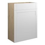 Crystal 600mm Standard WC Unit - Matt White (Oak Cab)
