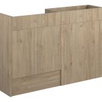 Platinum 1236mm Standard Basin & WC Unit Pack - Havana Oak (Oak Cab)