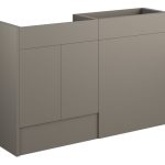Platinum 1236mm Standard Basin & WC Unit Pack - Matt Stone (Grey Cab)