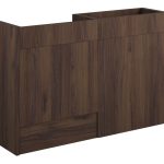 Platinum 1236mm Standard Basin & WC Unit Pack - Warm Walnut (Grey Cab)