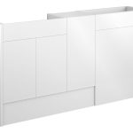 Platinum 1536mm Standard Basin  WC & 1 Door Unit Pack - White Gloss (Oak Cab)