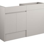 Diamond 1236mm Standard Basin & WC Unit Pack - Matt Dove Grey (Oak Cab)