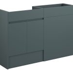 Diamond 1236mm Standard Basin & WC Unit Pack - Matt Green Camo (Oak Cab)