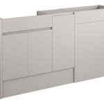 Diamond 1536mm Standard Basin  WC & 1 Door Unit Pack - Matt Dove Grey (Grey Cab)