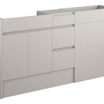 Diamond 1536mm Standard Basin  WC & 3 Drawer Unit Pack - Matt Dove Grey (Oak Cab)