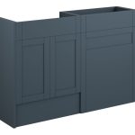 Crystal 1236mm Standard Basin & WC Unit Pack - Matt Arley Blue (Oak Cab)