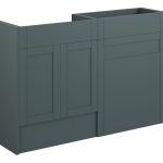 Crystal 1236mm Standard Basin & WC Unit Pack - Matt Green Camo (Oak Cab)