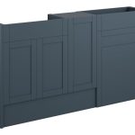 Crystal 1536mm Standard Basin  WC & 1 Door Unit Pack - Matt Arley Blue (Grey Cab)
