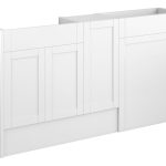 Crystal 1536mm Standard Basin  WC & 1 Door Unit Pack - Matt White (Grey Cab)