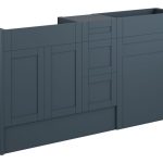 Crystal 1536mm Standard Basin  WC & 3 Drawer Unit Pack - Matt Arley Blue (Grey Cab)