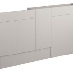 Platinum 1536mm Slim Basin  WC & 1 Door Unit Pack - Matt Dove Grey (Oak Cab)