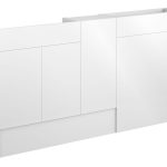 Platinum 1536mm Slim Basin  WC & 1 Door Unit Pack - White Gloss (Oak Cab)