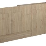 Platinum 1536mm Slim Basin  WC & 1 Door Unit Pack - Havana Oak (Oak Cab)