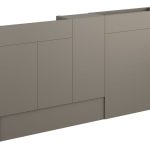 Platinum 1536mm Slim Basin  WC & 1 Door Unit Pack - Matt Stone (Grey Cab)