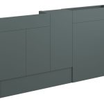 Platinum 1536mm Slim Basin  WC & 1 Door Unit Pack - Matt Green (Grey Cab)