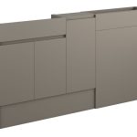 Diamond 1536mm Slim Basin  WC & 1 Door Unit Pack - Matt Stone (Oak Cab)