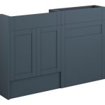 Crystal 1236mm Slim Basin & WC Unit Pack - Matt Arley Blue (Oak Cab)