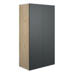 Platinum 600mm Standard 2 Door Storage Unit - Matt Graphite Grey (Oak Cab)