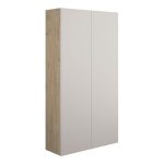 Platinum 600mm Slim 2 Door Storage Unit - Matt Dove Grey (Oak Cab)
