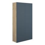 Platinum 600mm Slim 2 Door Storage Unit - Matt Arley Blue (Oak Cab)