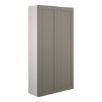Crystal 600mm Slim 2 Door Storage Unit - Matt Stone (Grey Cab)