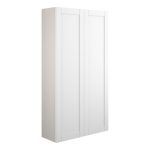 Crystal 600mm Slim 2 Door Storage Unit - Matt White (Grey Cab)