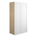 Crystal 600mm Standard 2 Door Storage Unit - Matt White (Oak Cab)