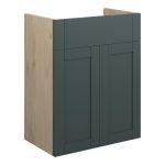 Crystal 500mm Standard Basin Unit - Matt Green Camo (Oak Cab)