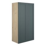 Crystal 600mm Standard 2 Door Storage Unit - Matt Green Camo (Oak Cab)