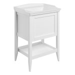 Prestige 650mm Floor Standing 1 Drawer Basin Unit w/Basin - Matt White