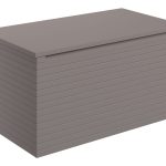 Opulent 810mm Wall Hung 1 Drawer Basin Unit & Worktop - Matt Taupe