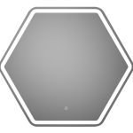 Shiner 785x693mm Hexagonal LED Mirror