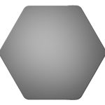 Mirage 500x441mm Hexagonal Mirror